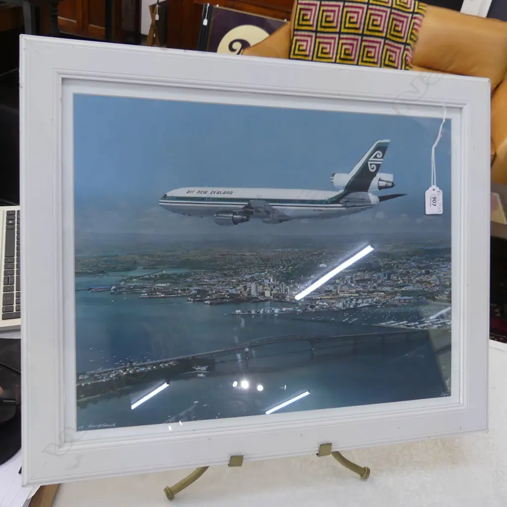 WHITES AVIATION PRINT 'AUCKLAND' 360 x 465mm Image 1++