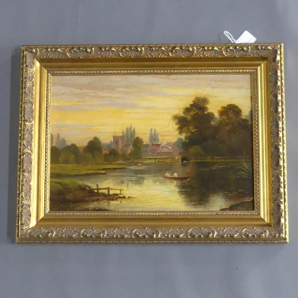 WALTON ON THAMES OIL BY H FIELD 1899  240 x 340mm Image 1++