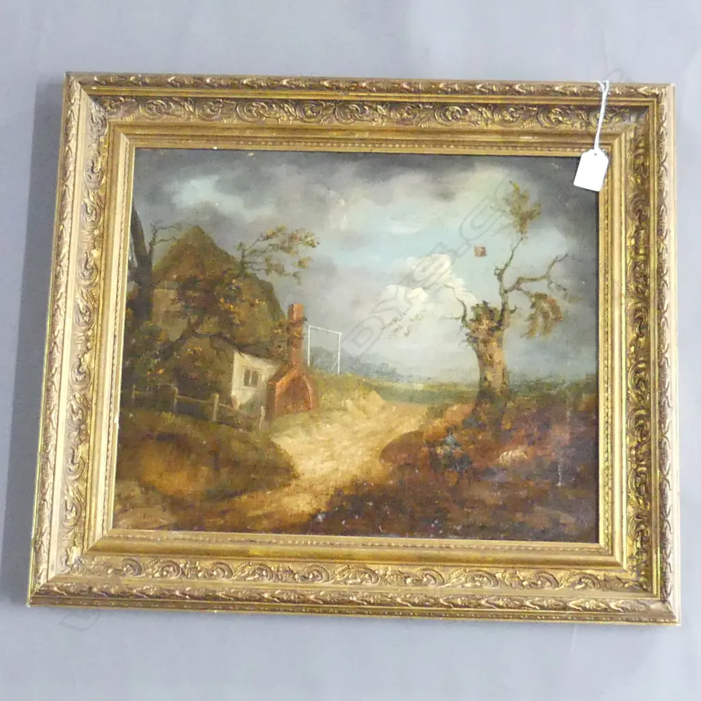 OIL ON CANVAS  HANGMAN'S COTTAGE 420 x 350mm A.F. Image 1++