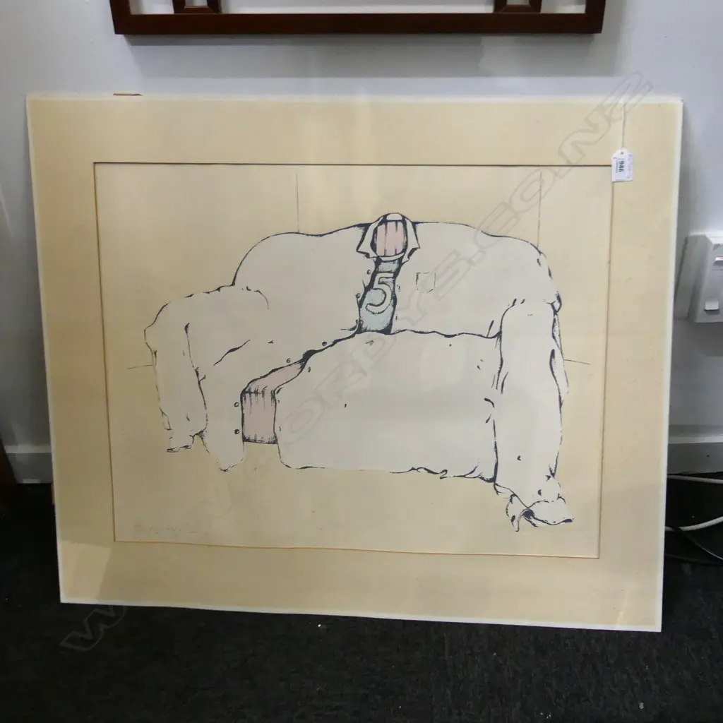 2 LTD ED PRINTS; FRAMED, LUCY HARRIS '87 1 OF 4 (240 x 330mm) & MOUNTED, JOY EDWARDS 1972 2 OF 20 (610 x 470mm) Image 1++