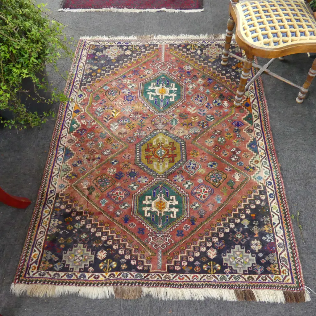 HAND KNOTTED SHIRVAN RUG, WOOL PILE ON WOOL FOUNDATION.1640 x 1200mm Image 1++
