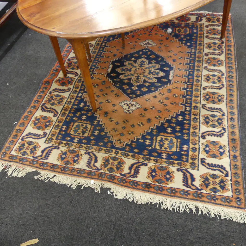 HAND KNOTTED WOOL PILE RUG 2100 x 1650mm Image 1++