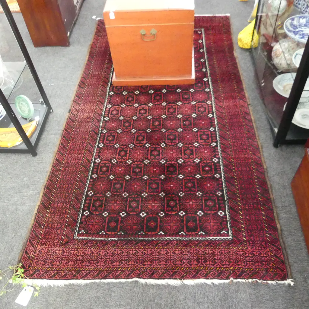 HAND KNOTTED ALL WOOL IRANIAN BELOUCH 2330 x 1200mm Image 1++
