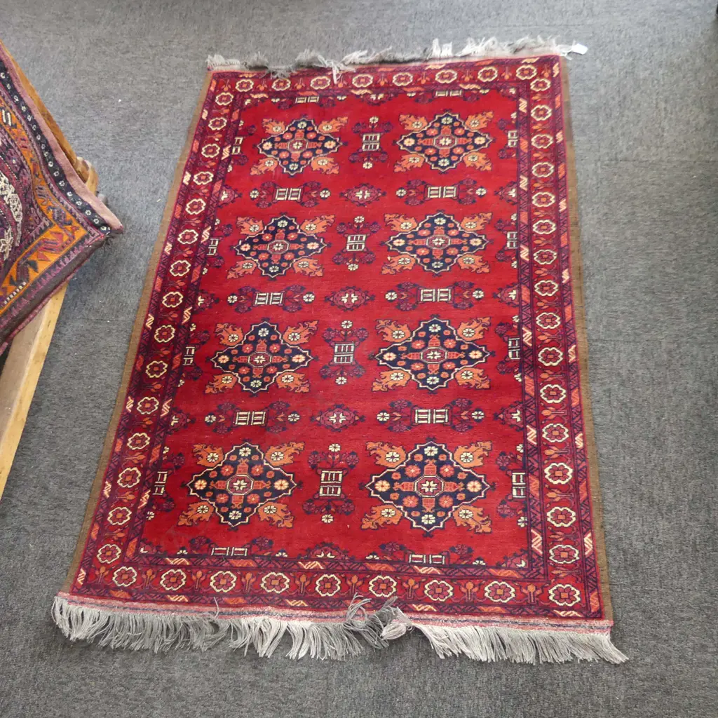 HAND KNOTTED ALL WOOL TRIBAL RUG Image 1++