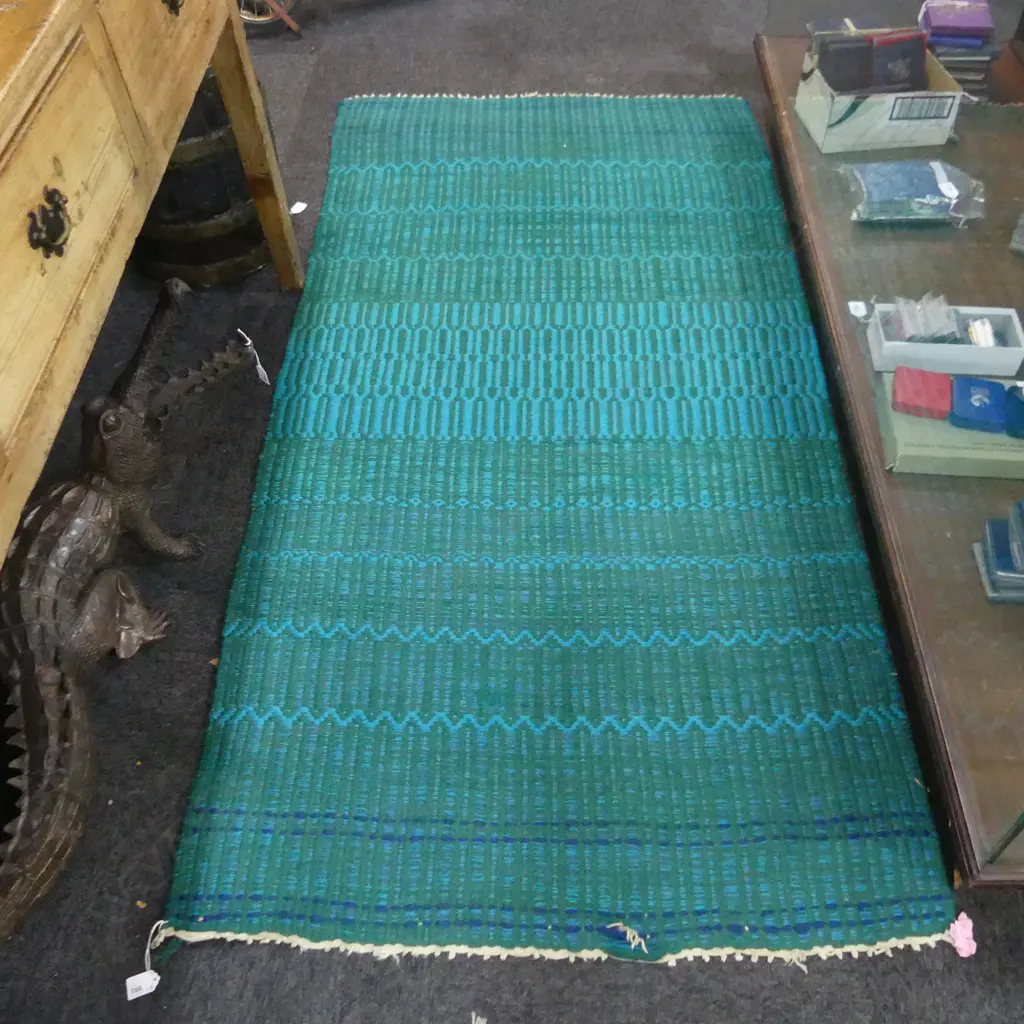 GREEN WOOLEN RUG Image 1++