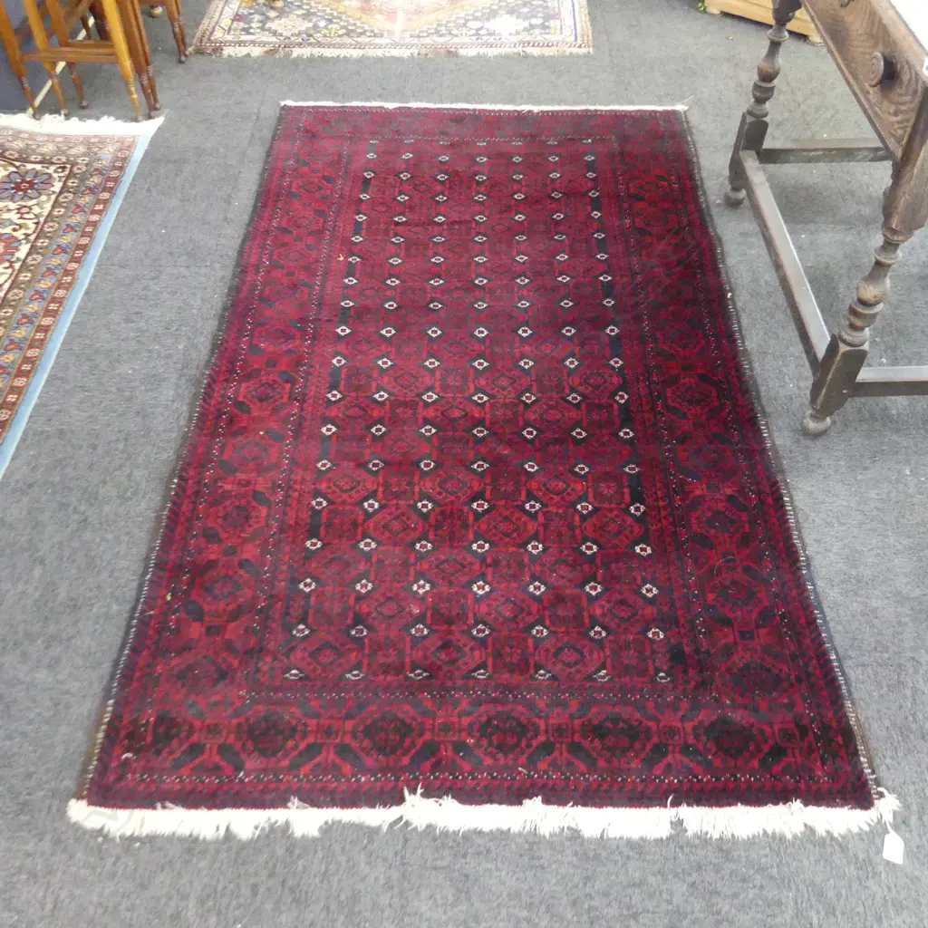 HAND KNOTTED WOOL PILE IRANIAN BELOUCH 1950 x 1130mm Image 1++