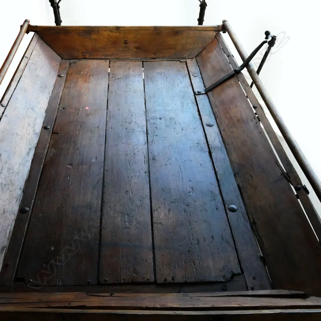 C.1930s WOODEN & CAST IRON SWEDISH SLEIGH , 2130 x 1300 x 810mm Image 1++