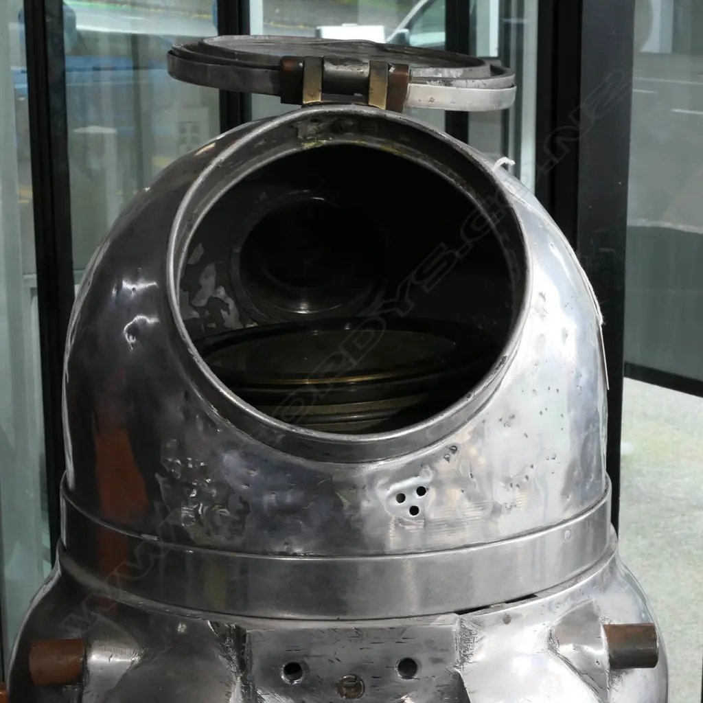 VINTAGE SHIP'S BINNACLE, SALVAGED FROM MERCHANT SHIP IN GREECE, H.1450mm Image 1++