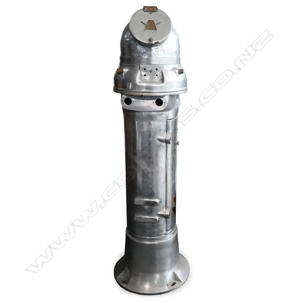 VINTAGE SHIP'S BINNACLE, SALVAGED FROM MERCHANT SHIP IN GREECE, H.1450mm Image 1++