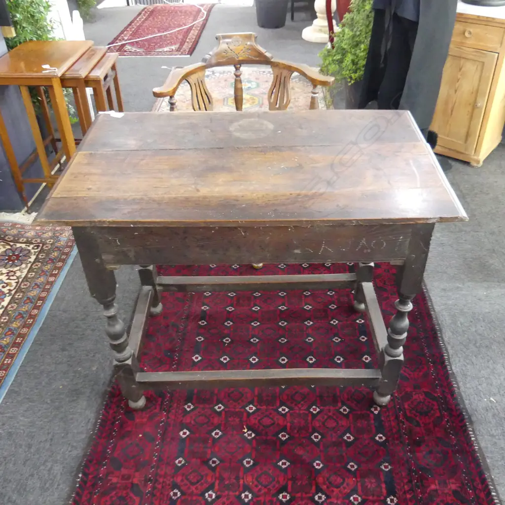GEORGIAN OAK TABLE 900 x 550 x 750mm Image 1++