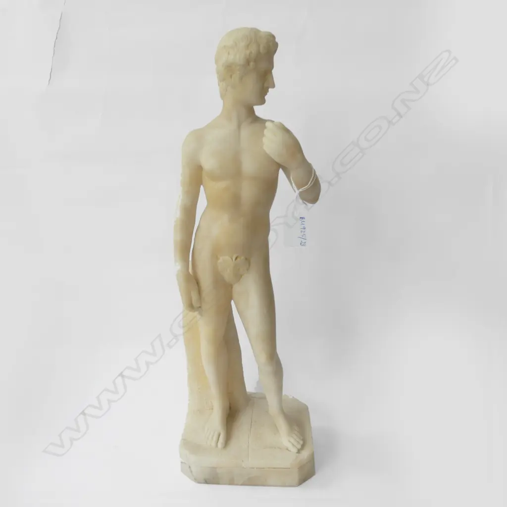 CARVED ALABASTER DAVID H.440mm Image 1++
