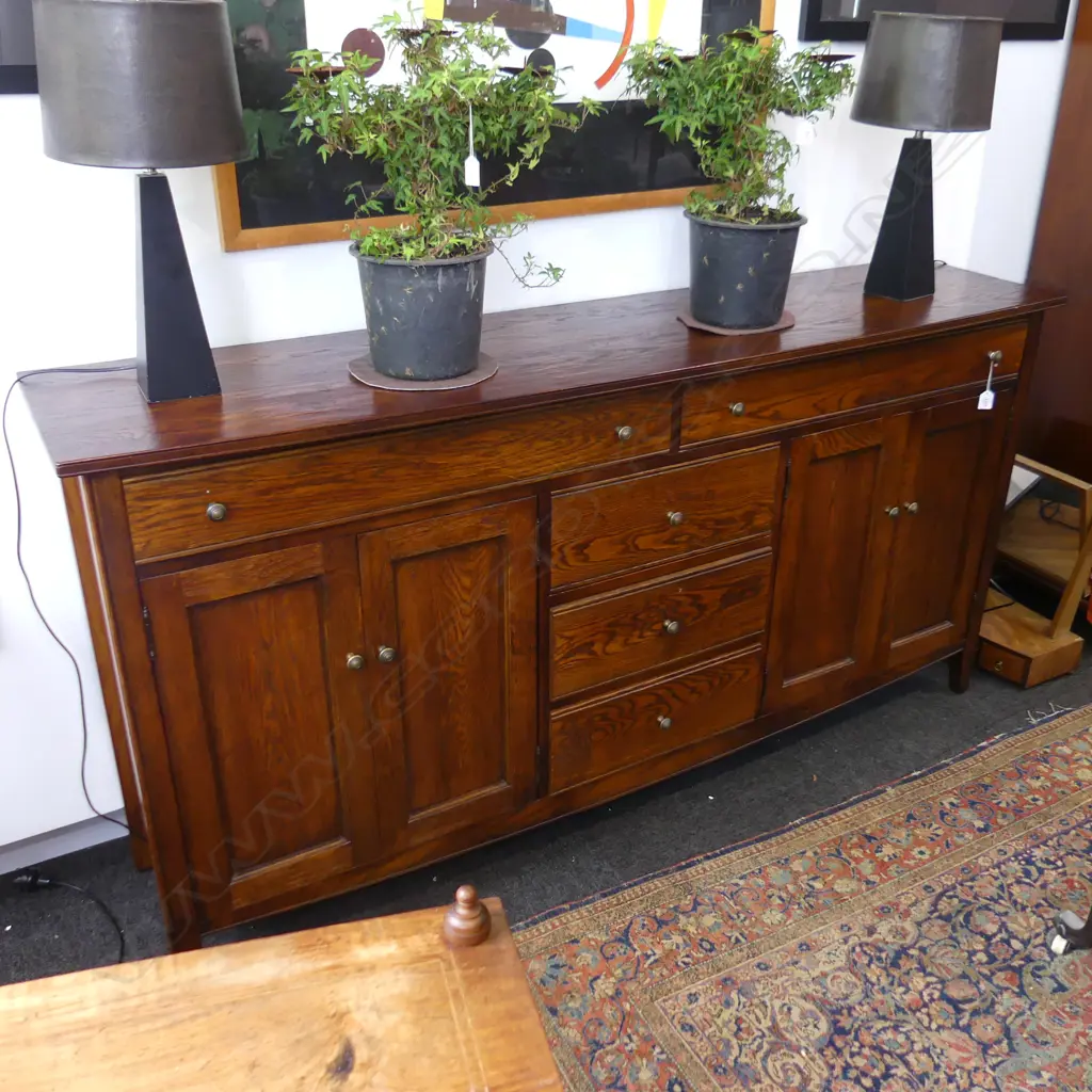 BOYCE & SONS OAK 'PROVIDENCE' SIDEBOARD 1800 x 400 x 910mm Image 1++