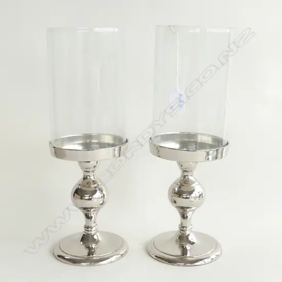 PR OF DECORATIVE HURRICANE LAMPS H.390 mm