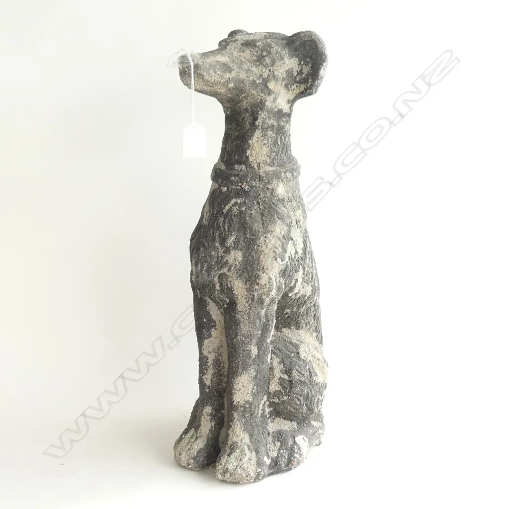 CONCRETE GARDEN GREYHOUND DOG H.510mm Image 1++