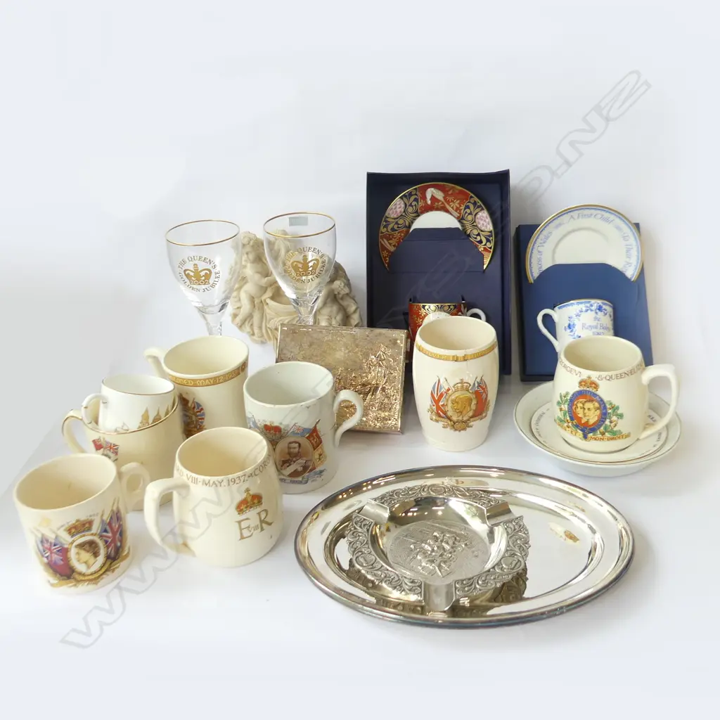 BOX LOT ASST. ROYAL CHINA; ROYAL WORCESTER BOXED ETC Image 1++