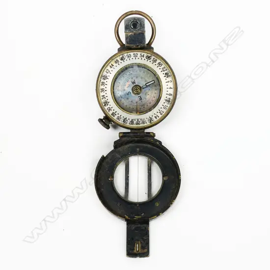 USIL (maker) Francis Barker design military M-73 type, Mils liquid filled prismatic compass,