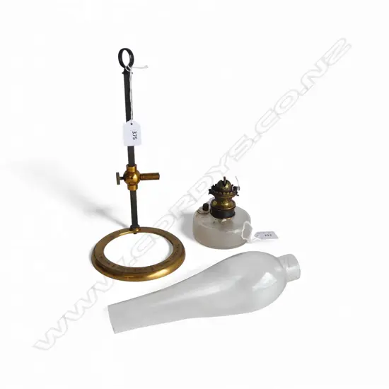 An 1890s 'Bockett-type' paraffin microscope lamp by W. Watson & Sons, 313 High Holborn, London  W.C.,