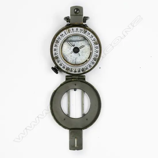 Stanley (maker) Francis Barker design military M-73 type, Mils liquid filled prismatic compass,