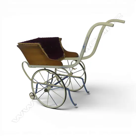 Antique child's dog cart,