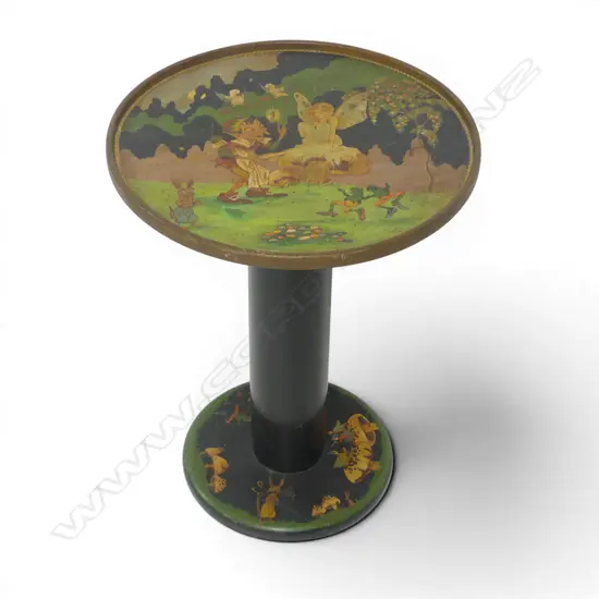 A small hand-painted occasional table,