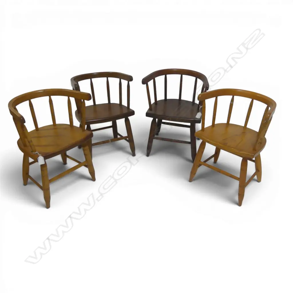 Set of four children's captain's style chairs Image 1++