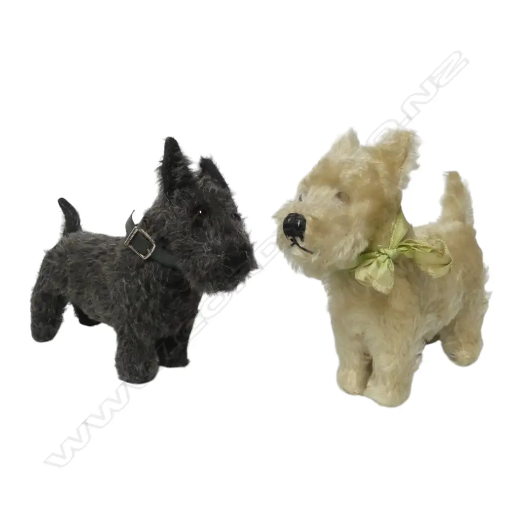 Two vintage tagged Chad Valley soft toy dogs, Image 1++