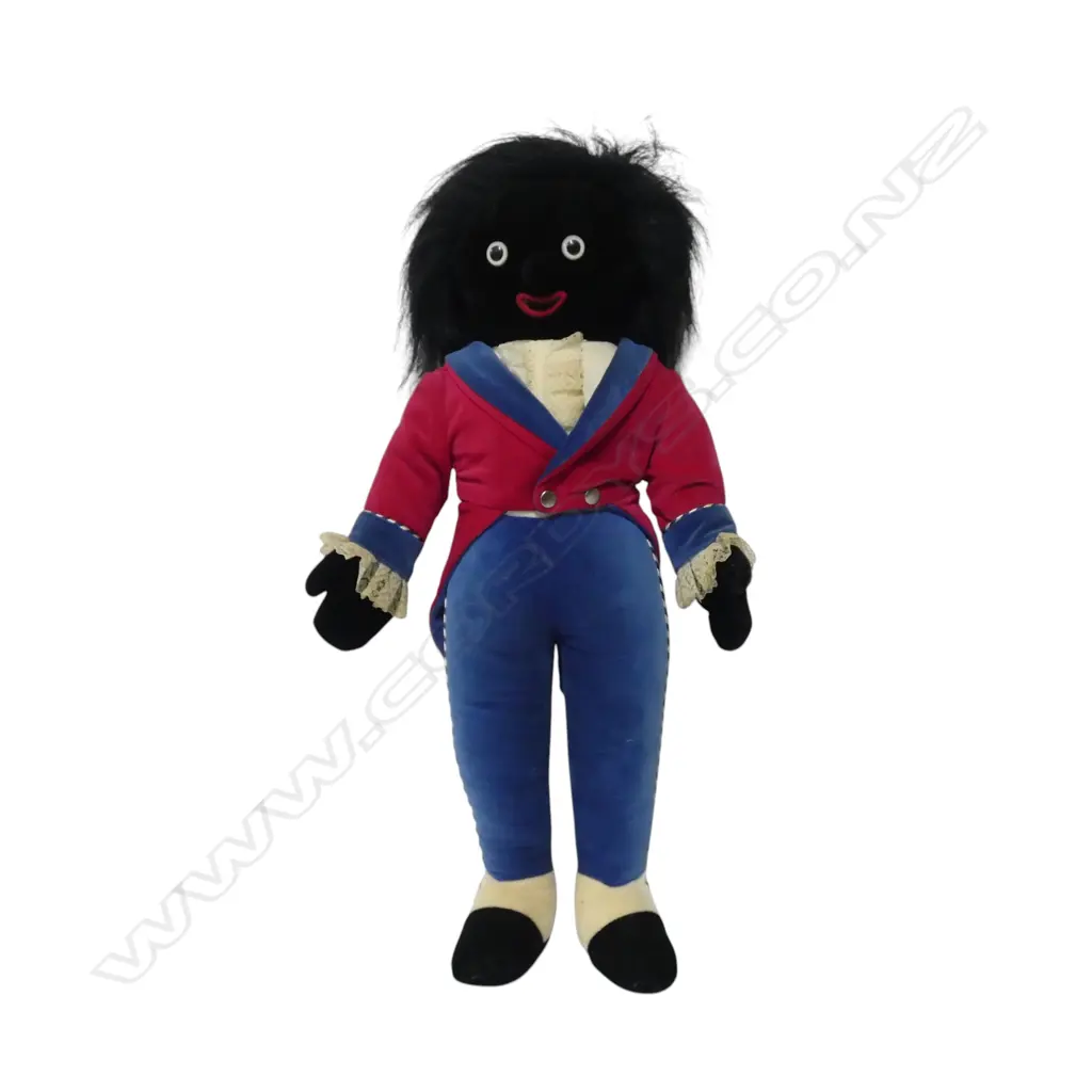Merrythought Florence Upton inspired coloured felt soft toy Golliwog, Image 1++
