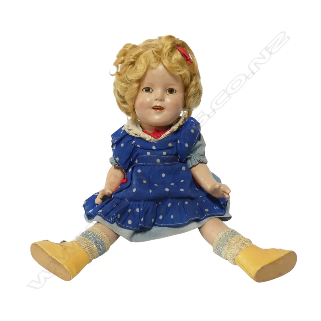 1930's Shirley Temple 'Ideal' composition sleeping eye doll, Image 1++