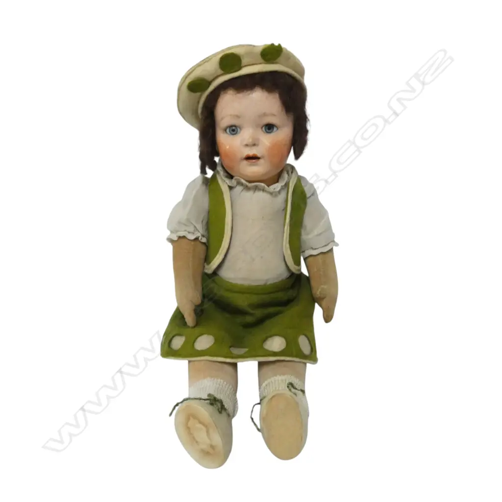 Early 20thC Simon and Halbig composition sleeping eye doll, Image 1++