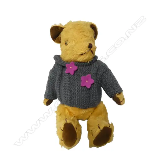 Untagged vintage mohair teddy bear,