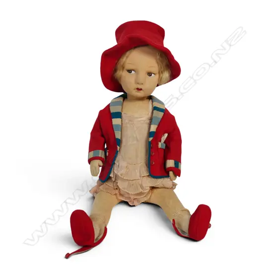 Vintage felt Italian 'Alma' doll,