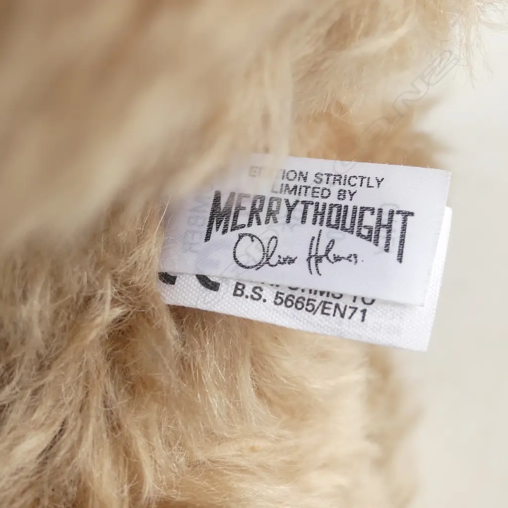 Merrythought Yes/No Ltd. Ed. 91/500 old style teddy bear, Image 1++
