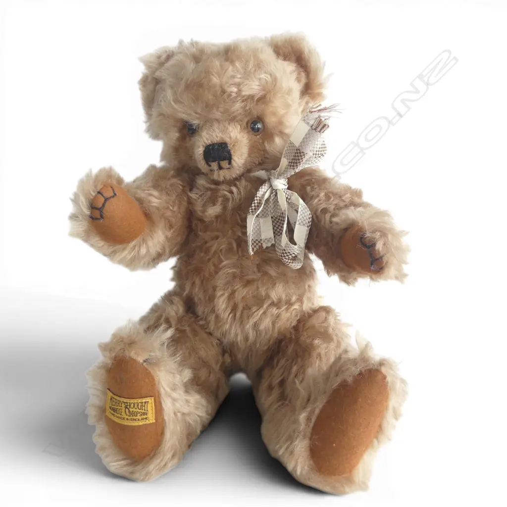 Merrythought Yes/No Ltd. Ed. 91/500 old style teddy bear, Image 1++