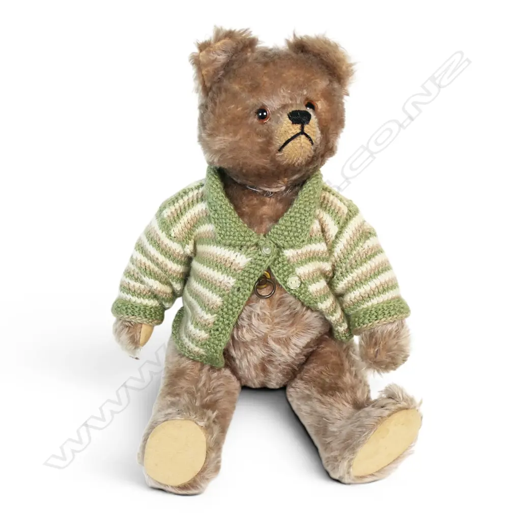 Vintage musical Yes/No mohair teddy bear, Image 1++