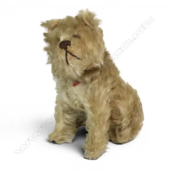 Schuco attributed mohair Yes / No mohair seated dog,