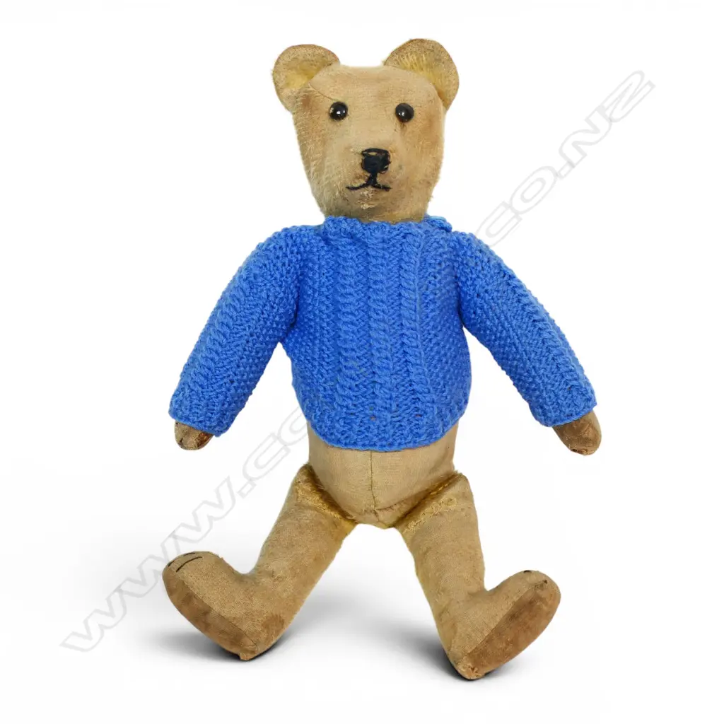 Vintage worn mohair teddy bear, Image 1++
