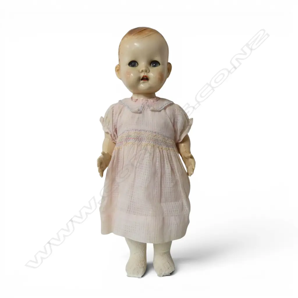 16 inch Pedigree walking doll in vintage dress, Image 1++