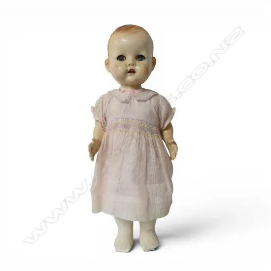16 inch Pedigree walking doll in vintage dress,
