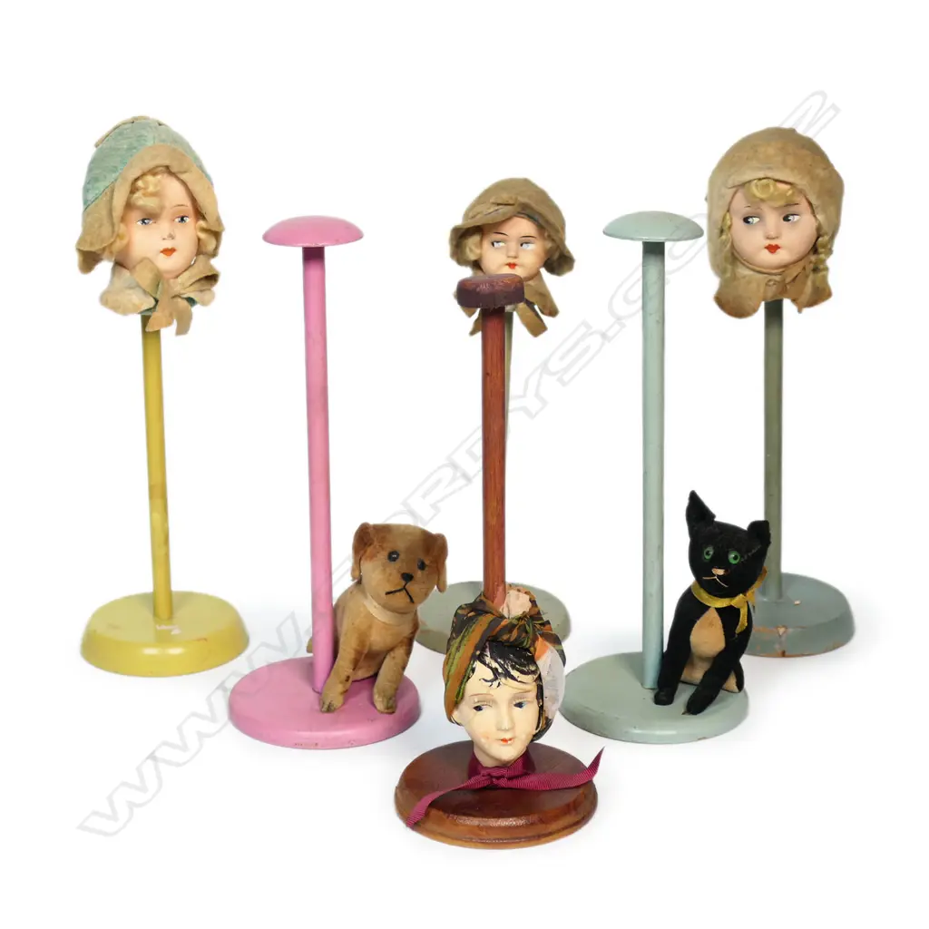 Six doll hat stands, Image 1++