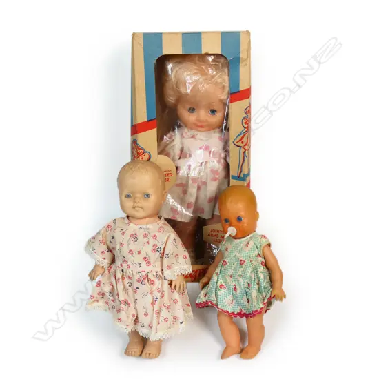 Three vintage dolls c.1950s,