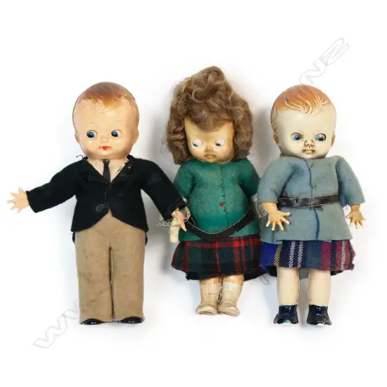 Three vintage c.1950s Pedigree dolls,