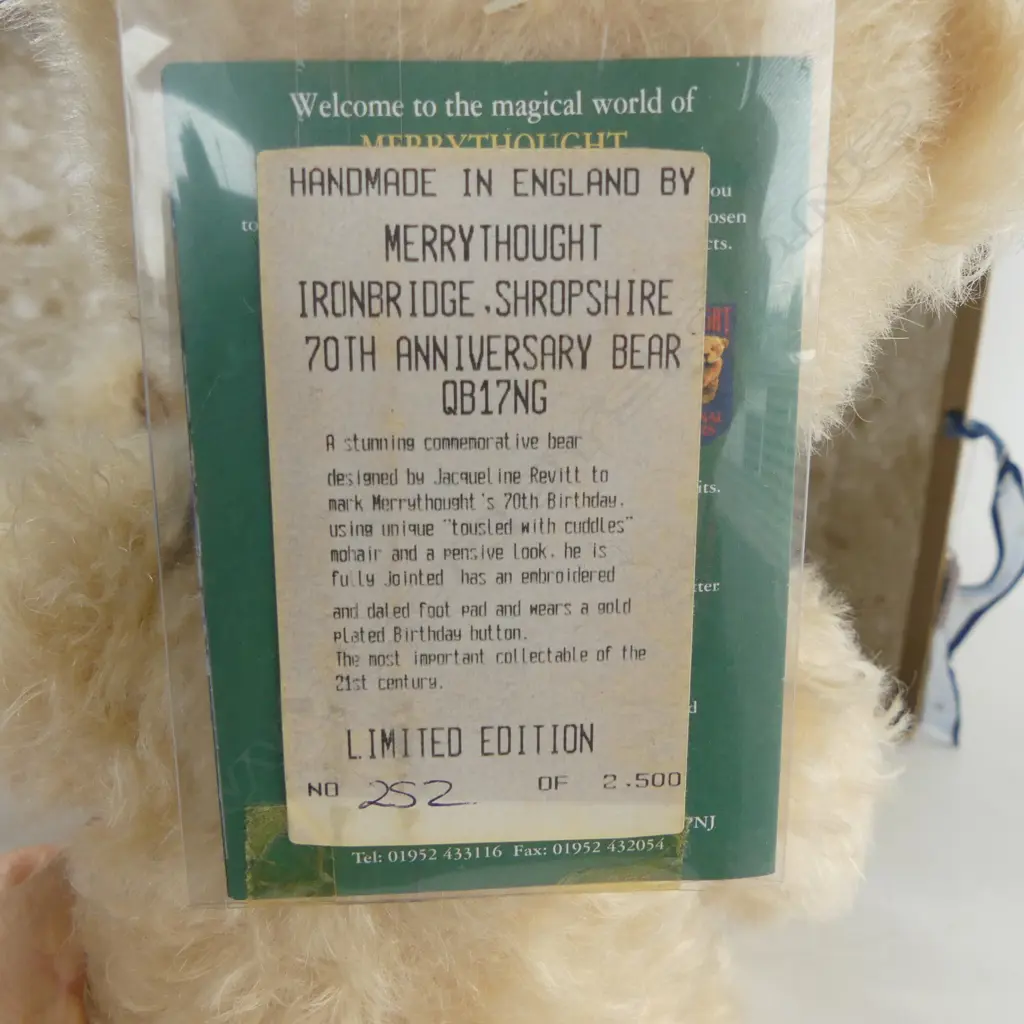 Merrythought boxed 1930-2000 bear, Image 1++