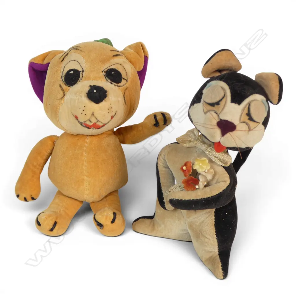 Two vintage plush toys - Ooloo the Cat and Jerry Mouse, Image 1++