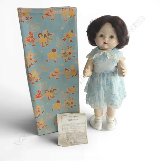 Pedigree 'Walking Doll' with stand and in original box,