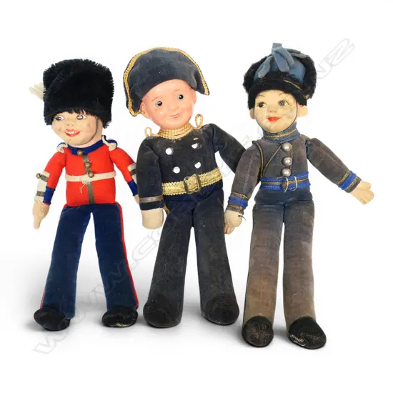 Two Norah Wellings dolls - Palace Guard -  RAF Officer plus one other,