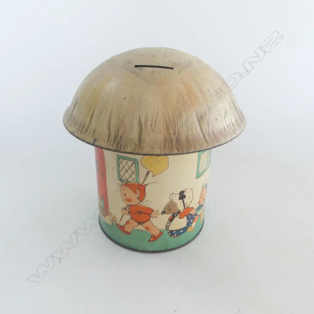Vintage Lucie Attwell fairy house biscuit and money box, Image 1++