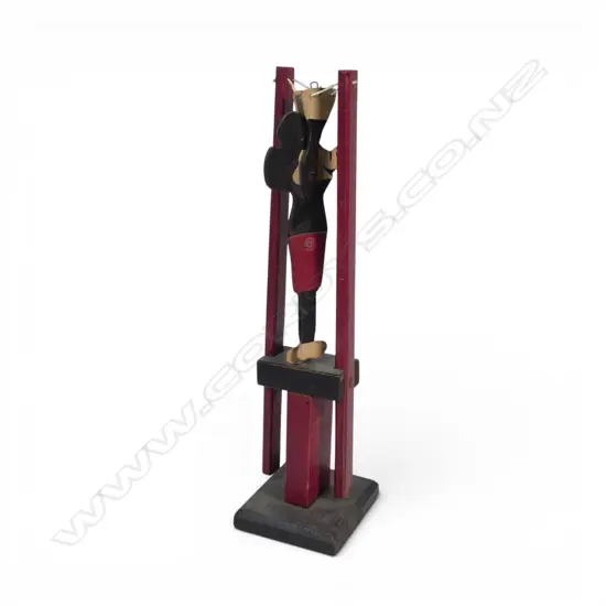 Vintage Mickey Mouse wooden acrobat squeeze toy,