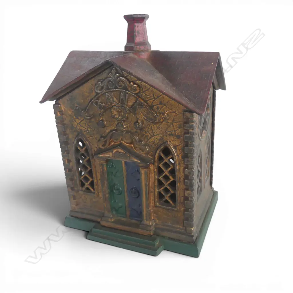 Vintage cast iron 'still bank' money box, Image 1++