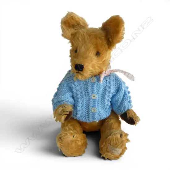 Vintage tagged 'Micraft Exclusive Toys' mohair teddy bear,