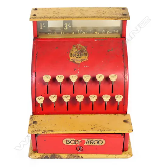 Vintage Boomaroo Toys cash register,